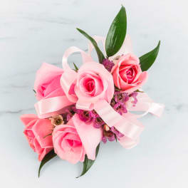 Pink Rose Corsage