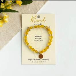 March-Birth Flower Bracelet