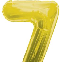 Gold Number 7 Balloon