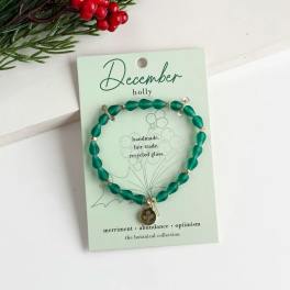 December Birth Flower Bracelet