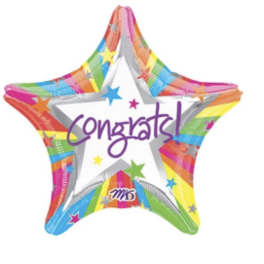Rainbow Congrats Balloon