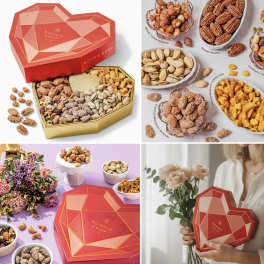 Heart Box with Gourmet Nuts