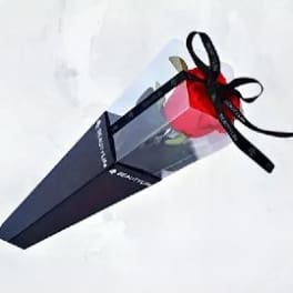 Single Rose in Black Gift Box