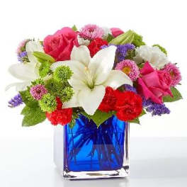 Vibrant & Blue Centerpiece