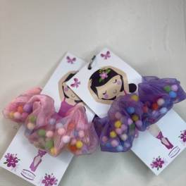 Pom Pom Ballet Scrunchies