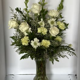 white roses