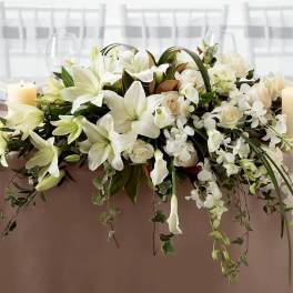 White Linen Arrangement