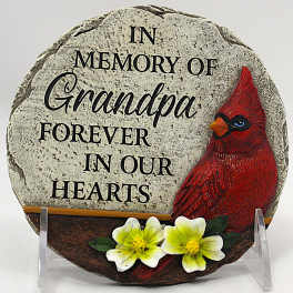 Cardinal Granpa Garden Stone