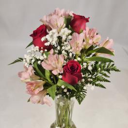 " I Love You" 3 Red Roses