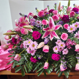 Stargazer Casket Spray
