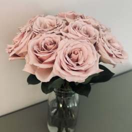 1 Dozen Mason Jar Roses