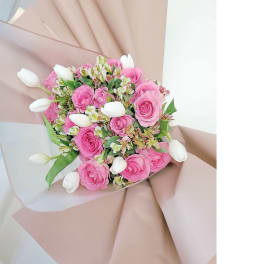 pink and white