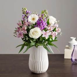 Treasured Memories Lavender & White