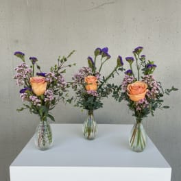 4 Budvases