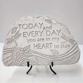 "In my heart" plaque