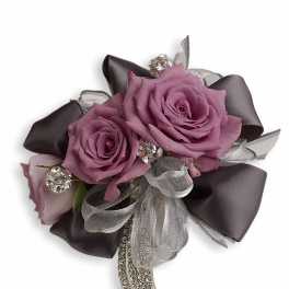 Roses And Ribbons Corsage