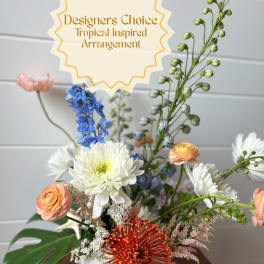 Designers Choice- Tropical Inspired Arrangement