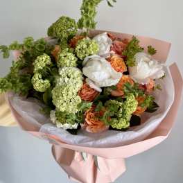 Lime & Peach Bouquet