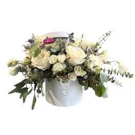 Hat Box MIX of Flowers