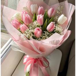 pink tulips