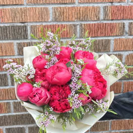 BP115 - Red Peony Bouquet