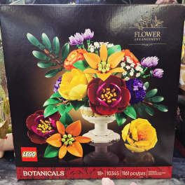 LEGO Botanicals flower arrangement set box with colorful brick flowers