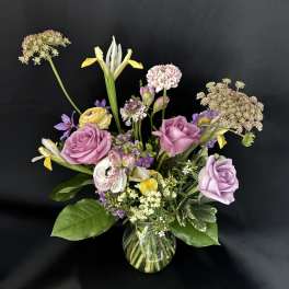 Lemons & Lavender Vased Arrangement