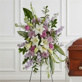 Grateful Hearts Standing Spray