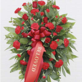 Classic Red Funeral Spray