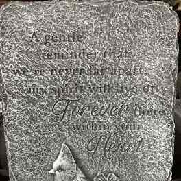 Large Concrete Cardinal Plaque