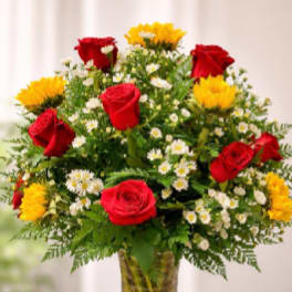 Sunset Garden Vase