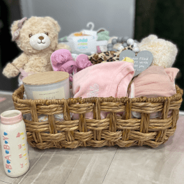 Hello Baby Girl Basket