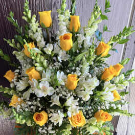 "I am with you " Sympathy Arrangement