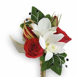 Star Studded Boutonniere