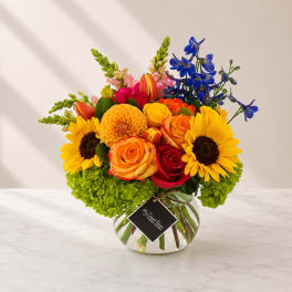 Orange Grove Garden – Elegant Garden Flower Arrangement (Same-Day Delivery Los Angeles)