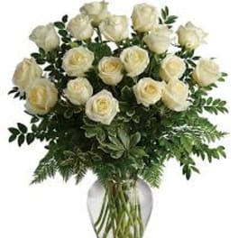 18. Glorious white roses.