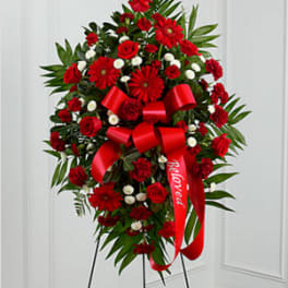 The FTD Treasured Memories Standing Spray