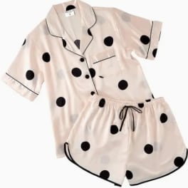 Satin Two-Piece PJ Set - Small