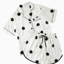 Satin Two-Piece PJ Set - Medium