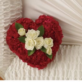 A Devoted Heart Casket Insert