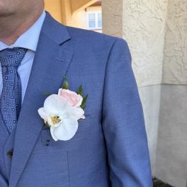 Classic Orchid Boutonniere