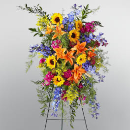 Truly adorned standing spray