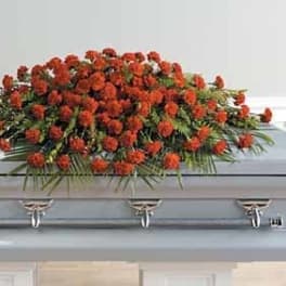 SF73-11 Red Monochromatic Casket Spray