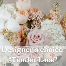 Pastel bouquet of roses, hydrangeas, and white blooms