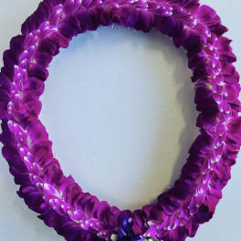 Handmade Orchid Lei (OAHU ONLY)