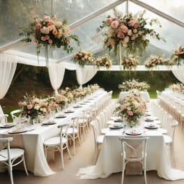 Sweet ambience dinner party