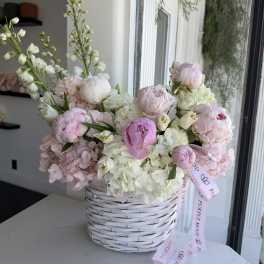Peony Basket
