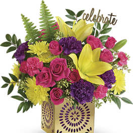 Teleflora's Colorful Celebration Bouquet