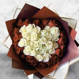 Valentine Bouquet Red & White