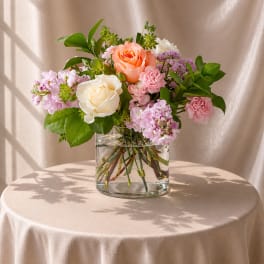 Blush Garden Rose Vase